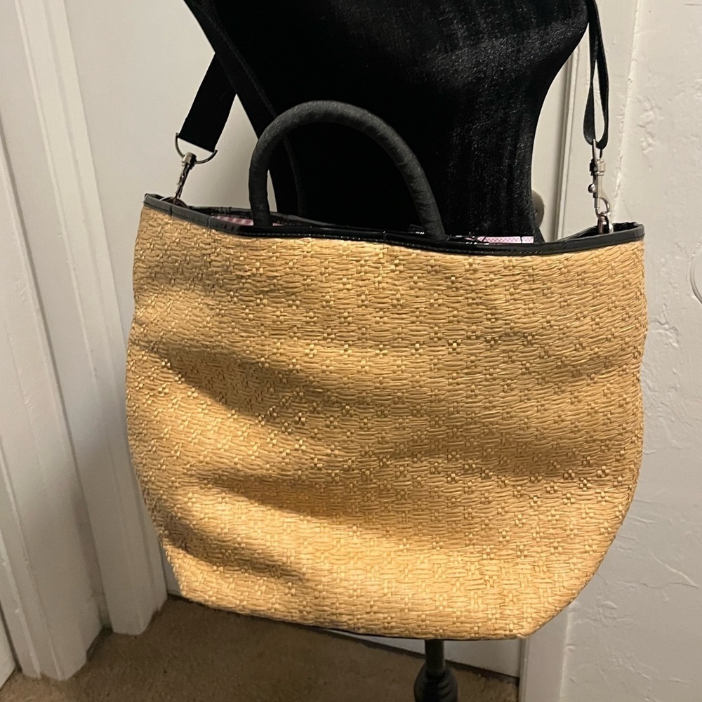 NWT VIP Bath and Body Works Woven Straw Tote- Large - Picture 8 of 9